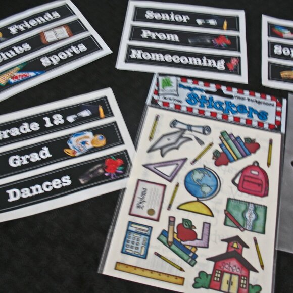 Scrapbooking Lot School, Computer, School bus, Schoolhouse, Math, Science, Art. - Picture 4 of 9